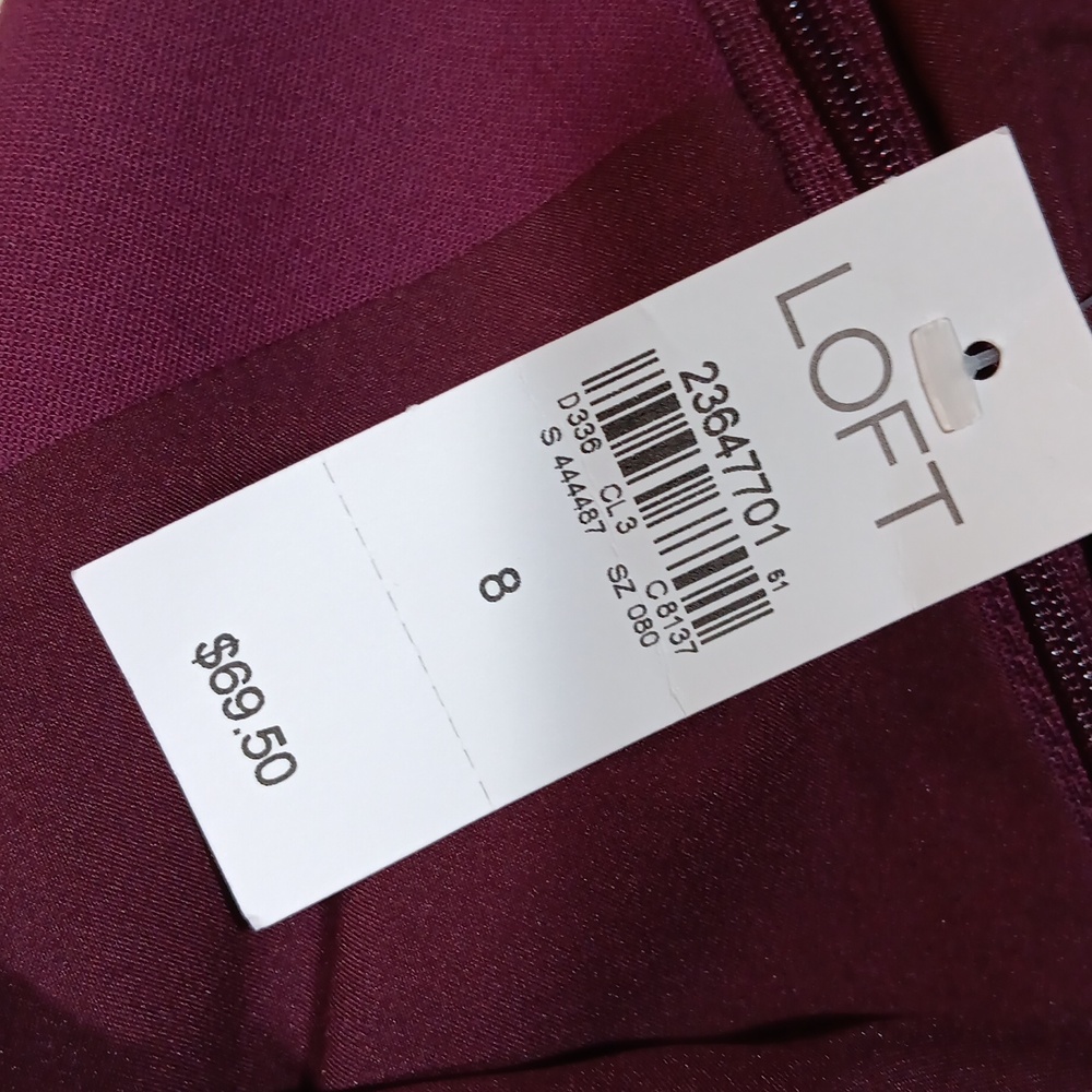New Loft curvy fit stretch knit pencil skirt womens sz 8 - Picture 8 of 8